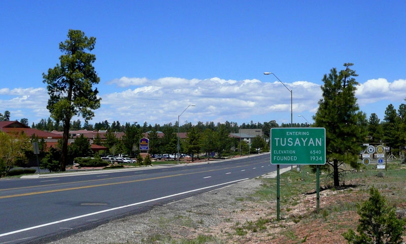 Entering Tusayan Arizona